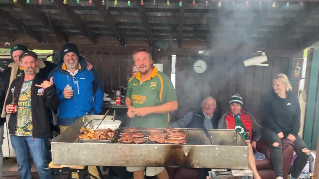 Greg Swift and his son Connor